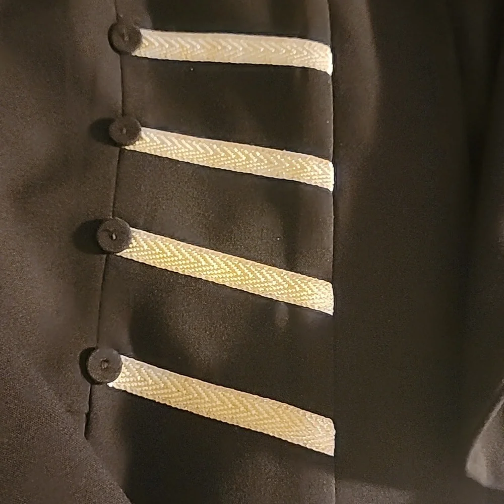 Allen B. by Allen Schwartz Black Jacket with Gold Details - Picture 2 of 4